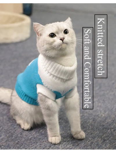 Cat Clothes Gatos Sweater Pet Dog Clothing for Small Medium Puppy  Dogs Cats Winter Warm Coat Teddy Pug  Jacket Soft Vest New