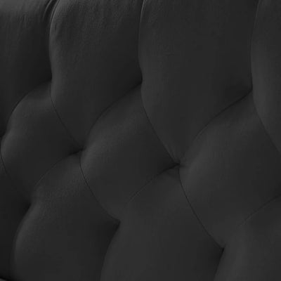 55-Inch Modern Velvet Loveseat Sofa with Gold Metal Legs & Side Pockets, Tufted Backrest, Perfect for Living Room, Bedroom,