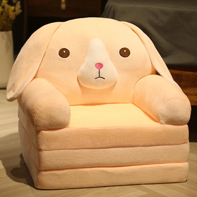 Children Sofa Cute Cartoon Lazy Folding Small Sofa Bed Girl Princess Baby Toddler Dual-purpose Small Child Seat