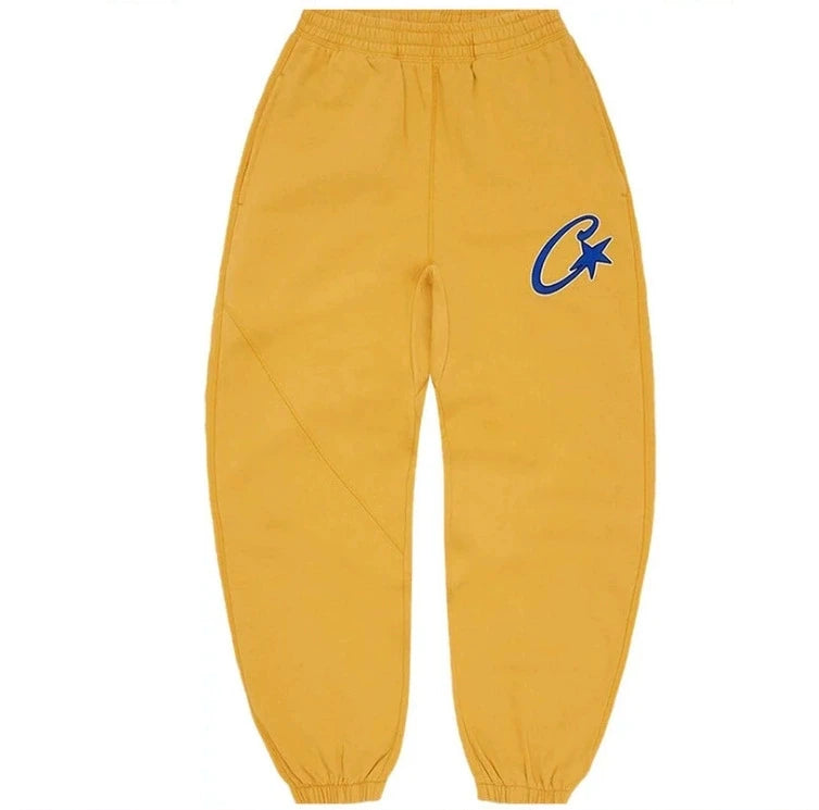 Y2K Unisex White Hoodie and Jogger Set, Casual Sportswear, Comfortable Sweatshirt and Pants, Trendy Outfit for Men and Women