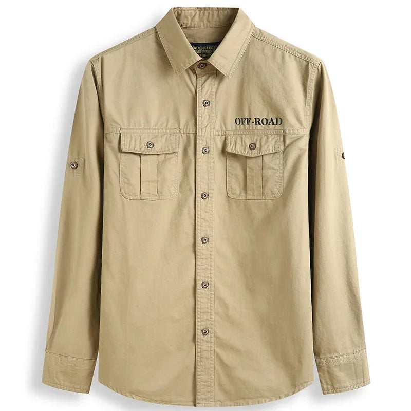 Oversized Shirt 9XL 5XL 8XL 2023 New Men's Regular-Fit Long-Sleeve Solid 100%Cotton Shirt Men's Fat Military Brand Work Shirts