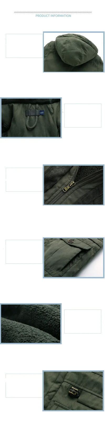 Fleece Inner Cotton-Padded Male Windbreaker Hooded Outwear Cotton Parka Snow Coats Men's Thicken Warm Winter Jacket Cashmere