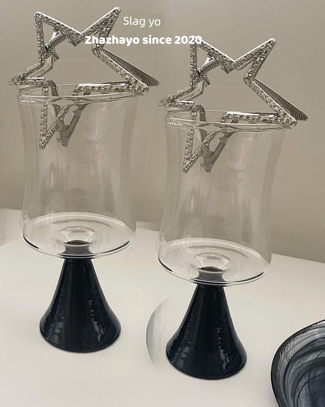 Y2g Sexy Ins Niche Style Sweet Cool Five-Pointed Star High Ponytail Back Head Metal Grip Shark Clip Hairware Hair Accessories