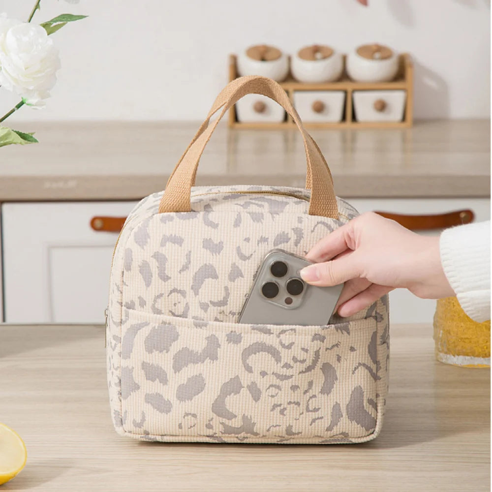 Portable Thermal Lunch Bag Girls Food Box Durable Waterproof Office Cooler Lunch Box Ice Insulated Case Picnic Camping Ins Bag