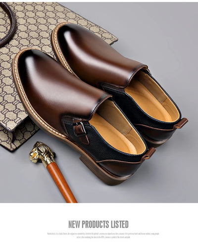 Men's Business Dress Leather Shoes Men's Soft-soled Leather One-pedal 2025 New High-end Casual Shoes Dress for Men Sneakers