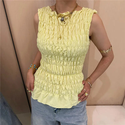 Shirred Tank Top