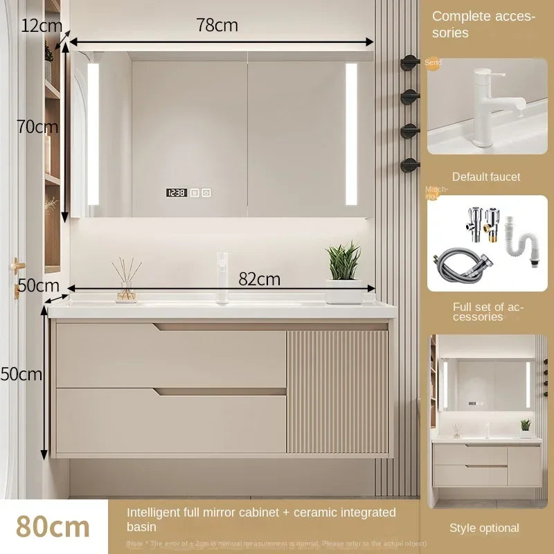 Furniture Basin Combination Bathroom Cabinet Modern Sink Washbasin Minimalist Bathroom Cabinet Washbasin Home Furniture