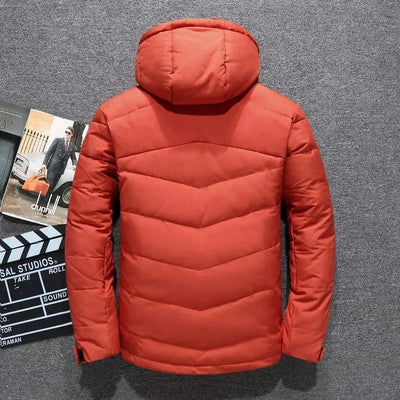 Men's Winter Parkas Hood Thick Warm Waterproof Jackets New Top Male Winter Jacket White Duck Down Parka Casual Goose Feather