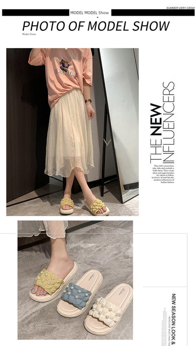 Thick Sole Fairy Style Seaside Vacation Beach Sandals