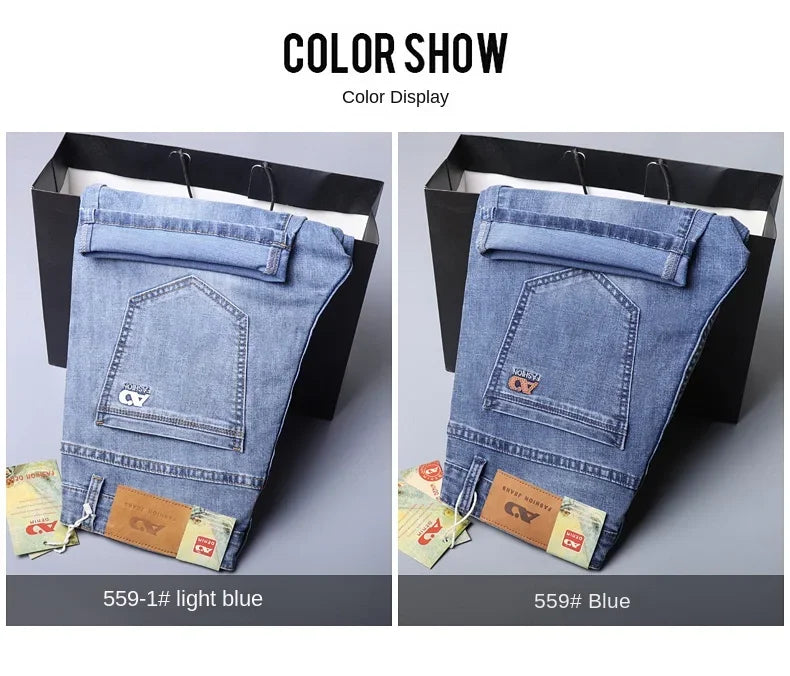 2024 New in SULEE Brand Summer  Men's Stretch Short Jeans Fashion Casual Slim Fit High Quality Elastic Denim Shorts Male Clothes