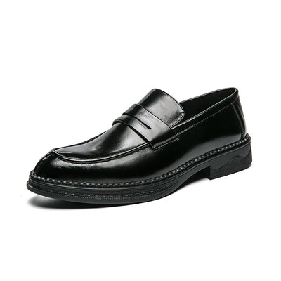 Premium Silver Business Shoes Men's Oxford Shoes Leather Brand Loafers Slip On High Quality Wedding Shoes Soft Sole Dress Shoes