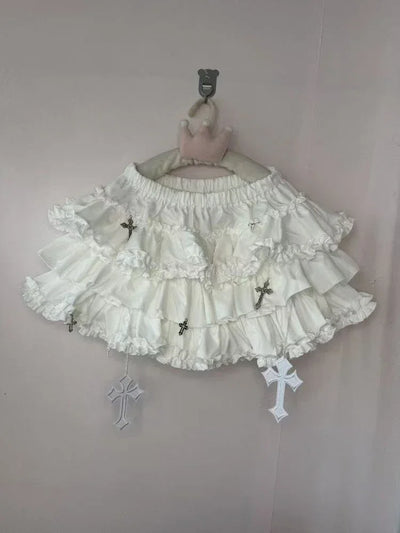 Gothic Y2k Elastic Waist Harajuku Y2k Short Skirt
