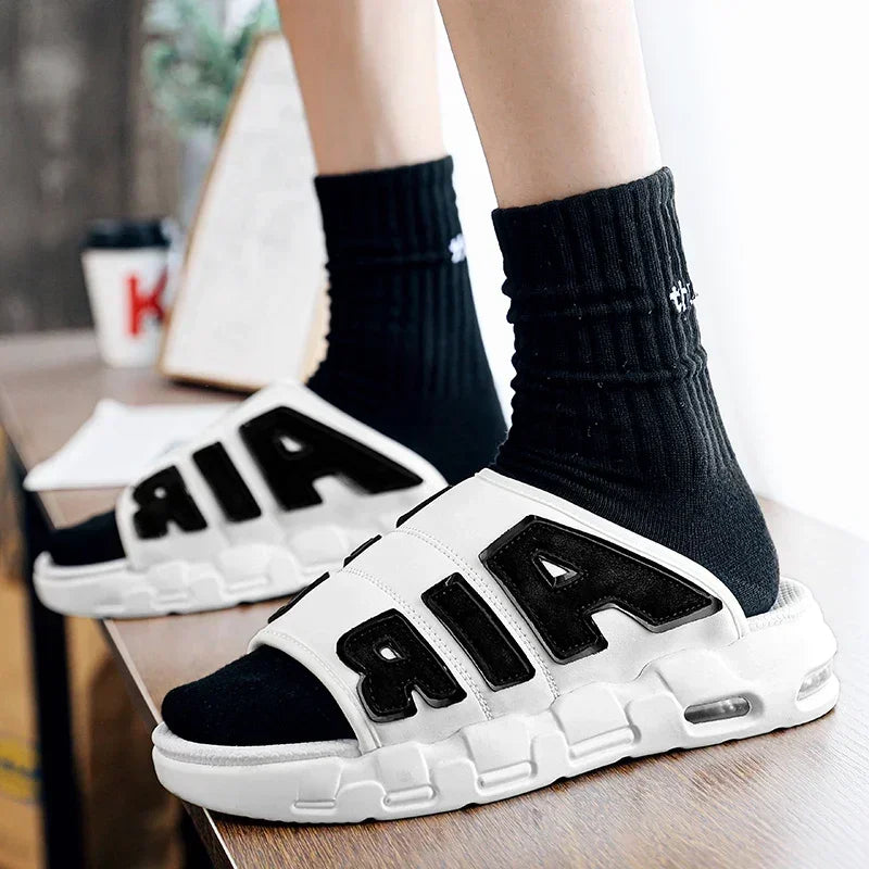 Slippers for Men Flip Flops Air Cushion Design Slide Man Summer New Soft Non-slip Men's Sports Chanclas Hombre Slippers Men