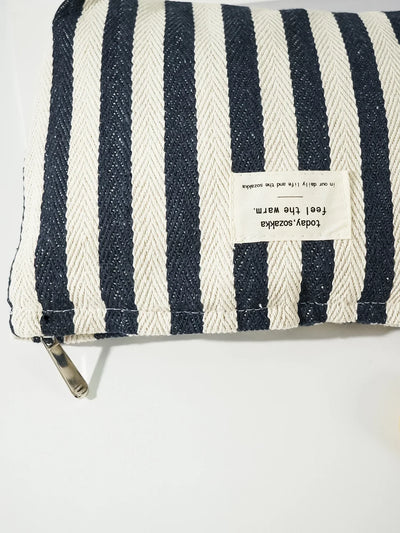 Women Waterproof Cosmetic Bag Storage Vertical Stripe Cosmetic Bag Makeup Case Travelling Pouch For Ladies Pencil Case