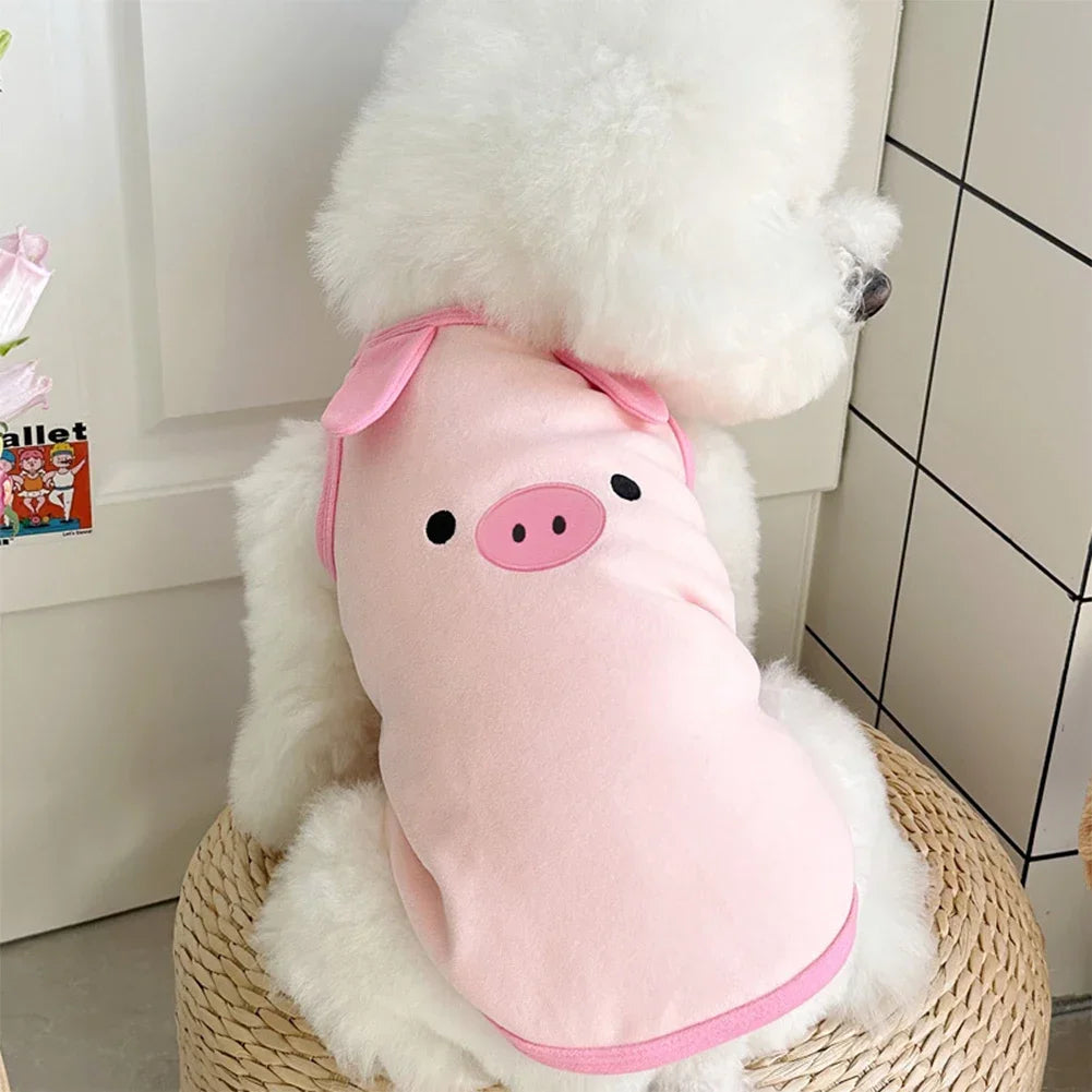 1.5-9kg Pet Clothes For Cats Small And Medium Dogs Cotton French Bulldog Vest Sweater Pajamas Warm Soft Winter Cat Puppy Coat