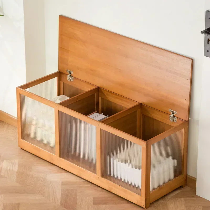 Multi-functional Bay Window Storage Cabinet Bedroom Balcony Low Cabinet Flip Long Tatami Storage Furniture Versatile Organizer