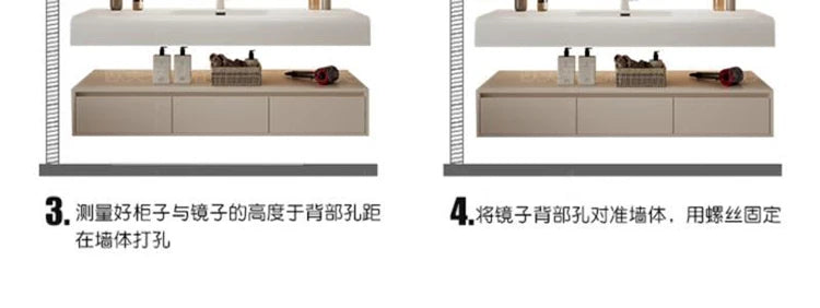 Bathroom Furniture Skin Sensor Bathroom Vanity Cabinet With Sink And Mirror Integrated Arc Washing Table Combination To Wash