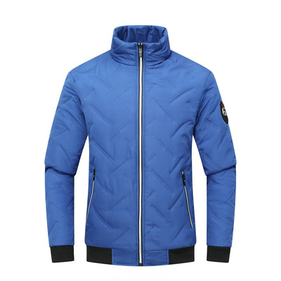 New Autumn Winter Jacket Men Cotton Padded Jacket Korean Fashion Streetwear Casual Jacket Men Stand Collar Coats Jackets 4XL 5XL