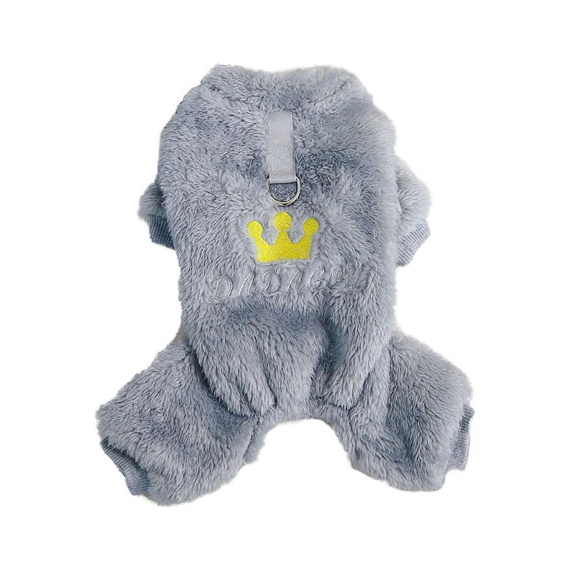 Winter Soft Dog Jumpsuit Warm Fleece Puppy Pajamas for Small Medium Dogs Clothes Pet Pyjamas Chihuahua Overalls Teddy Costumes