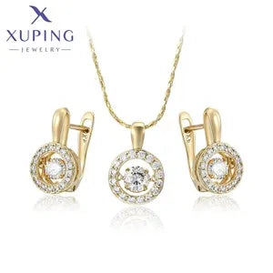 Xuping Jewelry New Arrival Trendy Fashion Серьги Light Gold Color Hoop Earrings for Women Girl Party Gift X001019741