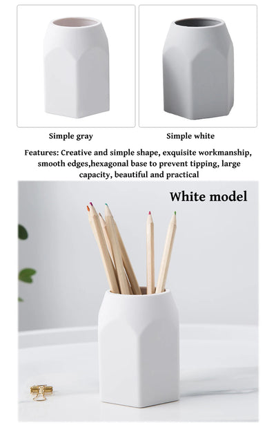 1PC Silicone Simple Pen Holder Korean Stationery Desktop Storage Necessities for Back to School Study Office Stationery