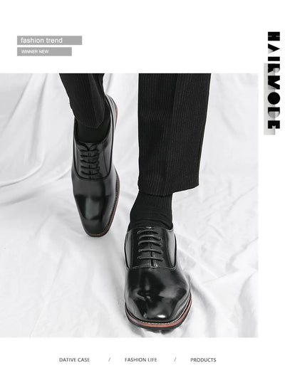 Fashion Business Dress Men Shoes 2020 New Classic Leather Men's Formal Shoes Comfortable Slip On Dress Shoes Men Oxfords Size 46