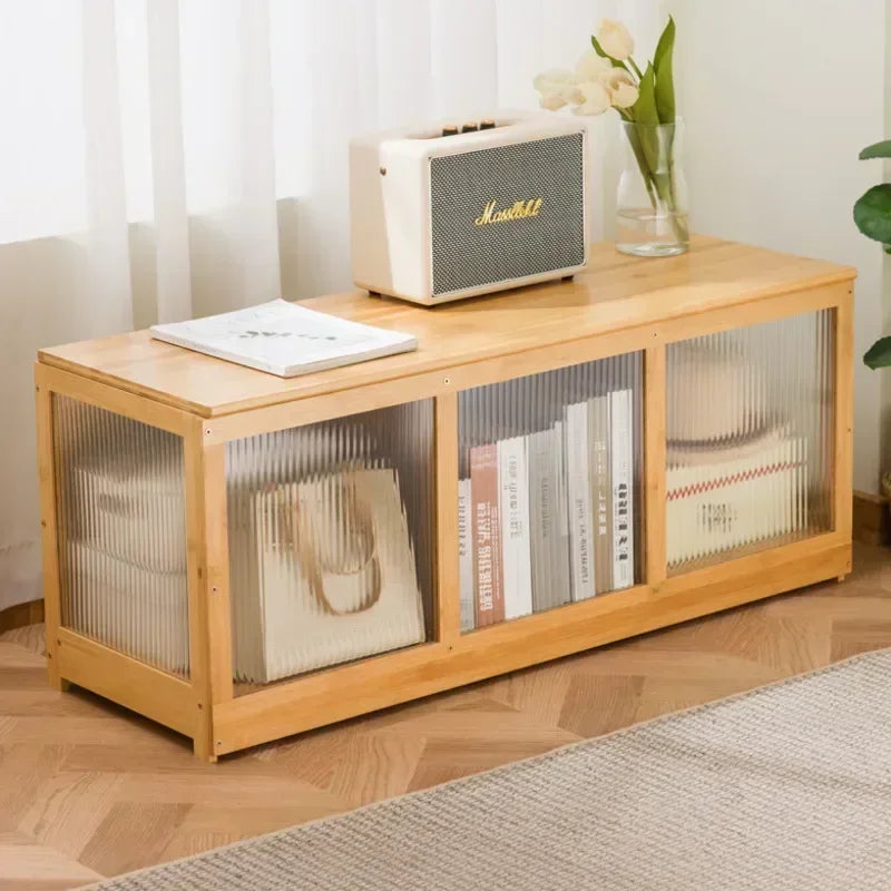 Multi-functional Bay Window Storage Cabinet Bedroom Balcony Low Cabinet Flip Long Tatami Storage Furniture Versatile Organizer