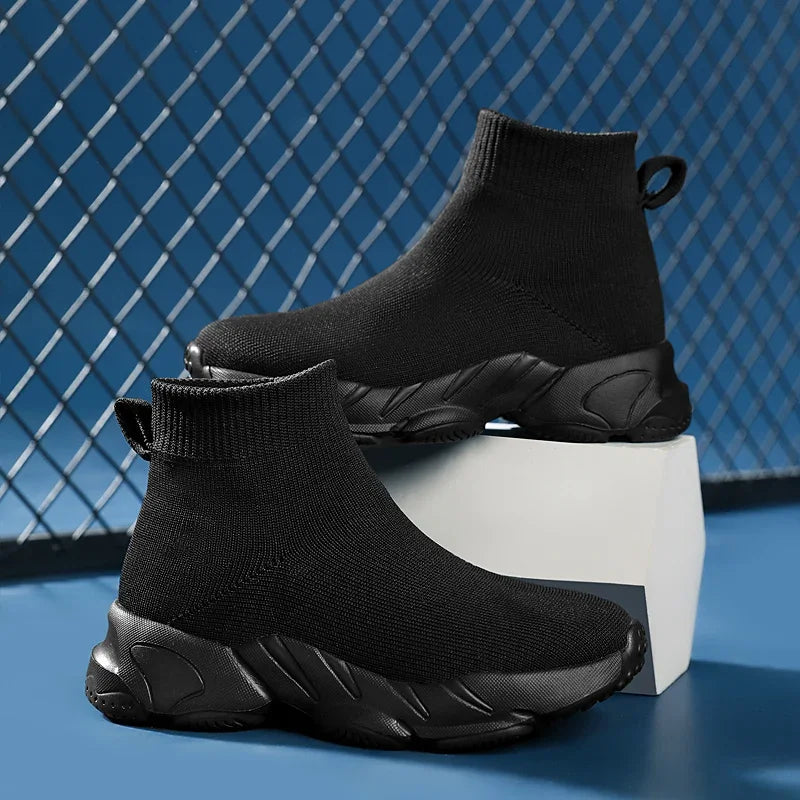 Sock Shoes 2024 New Fashionable Luxury Designer High Top Children's Shoes Comfortable Casual Running Sports Tennis Shoes