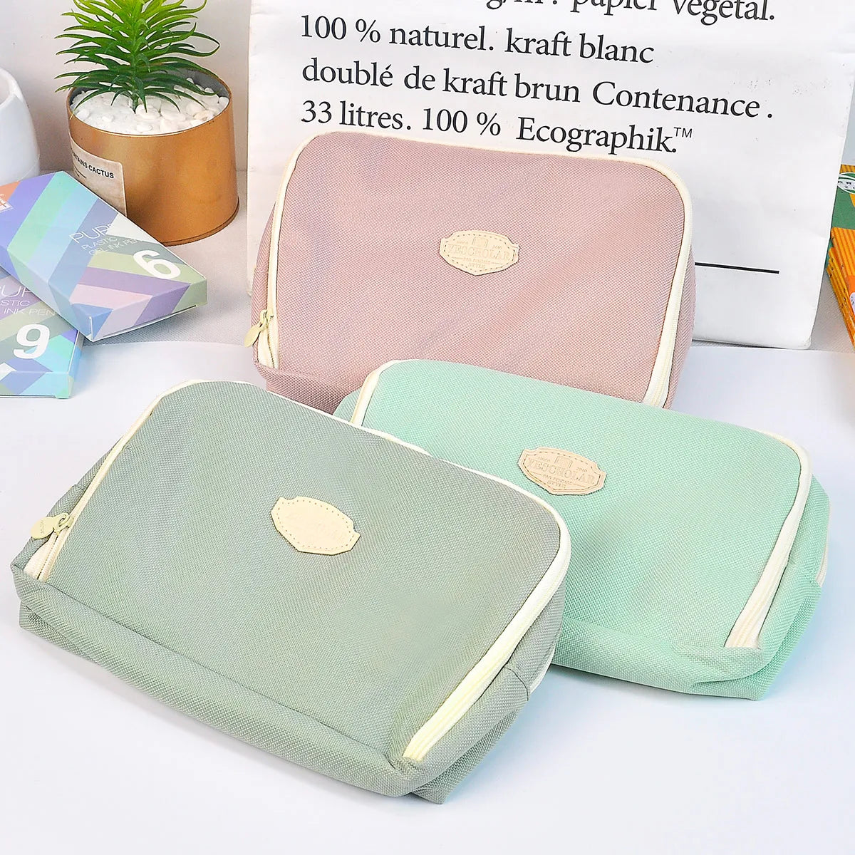 New Portable Pencil Case New Pencil Bag Large Capacity Pencil Case Stationery Kawaii Pencil Case Back To School Season