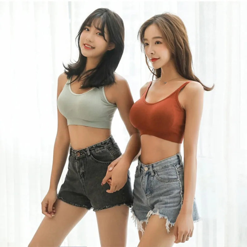 Women Seamless Bra Beautiful Back Sport Underwear Elastic Fitness Crop Top Yoga Vest Breathable Athletic BrassiereCasul Wear