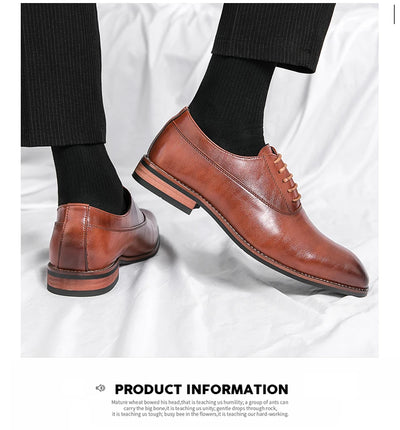 Fashion Business Dress Men Shoes 2020 New Classic Leather Men's Formal Shoes Comfortable Slip On Dress Shoes Men Oxfords Size 46