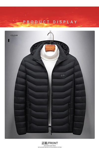 21 Areas Electric Winter Heated Jacket Men's Women's Motorcycle Jacket USB Heating Jacket Heated Vest Moto Thermal Coat Clothing