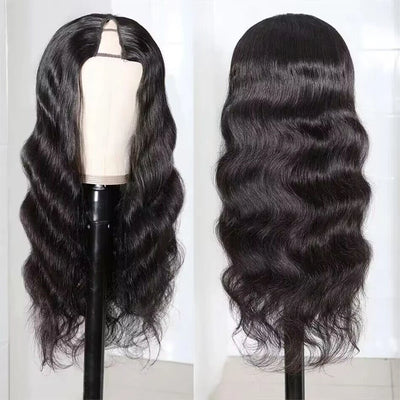 200 Density Body Wave V Part Wigs Human Hair Wig Machine Made Wig V Part Human Hair Wigs For Black women 12-32 Inch On Sale