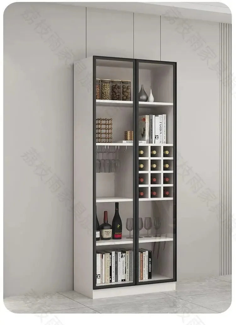 Glass Cellar Wine Cabinets Rack Showcase Storage Wall Wine Cabinet Living Room Fridge Vitrinas De Vidrio Indoor Bar Furniture