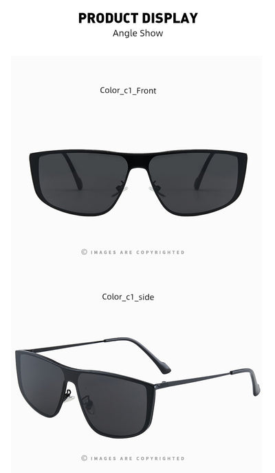 2024 New Autumn New One-Piece Windproof Goggles Y2g Cat Eye Retro Concave Shape Sunglasses Women's Fashionable