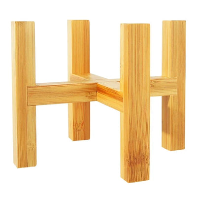 Four-legged Wood Flower Pot Holder Plant and Succulent Flower Pot Base Display Stand Home Garden Patio Decoration Shelf Furnitur