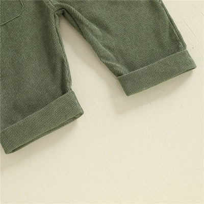 0-24months Unisex Baby Suspender Pants Jumpsuit With Buttons Fit Solid Color Overalls For Toddler Boys And Girls