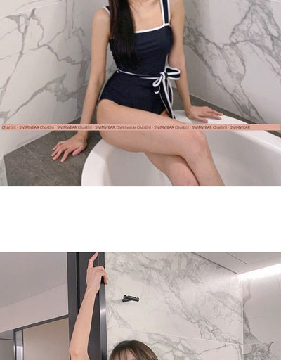 Swimsuit Summer Fancy 2024 New Arrival Best Selling Covering Belly Thin One-Piece Ins Style Hot Spring Gather Student Vacation