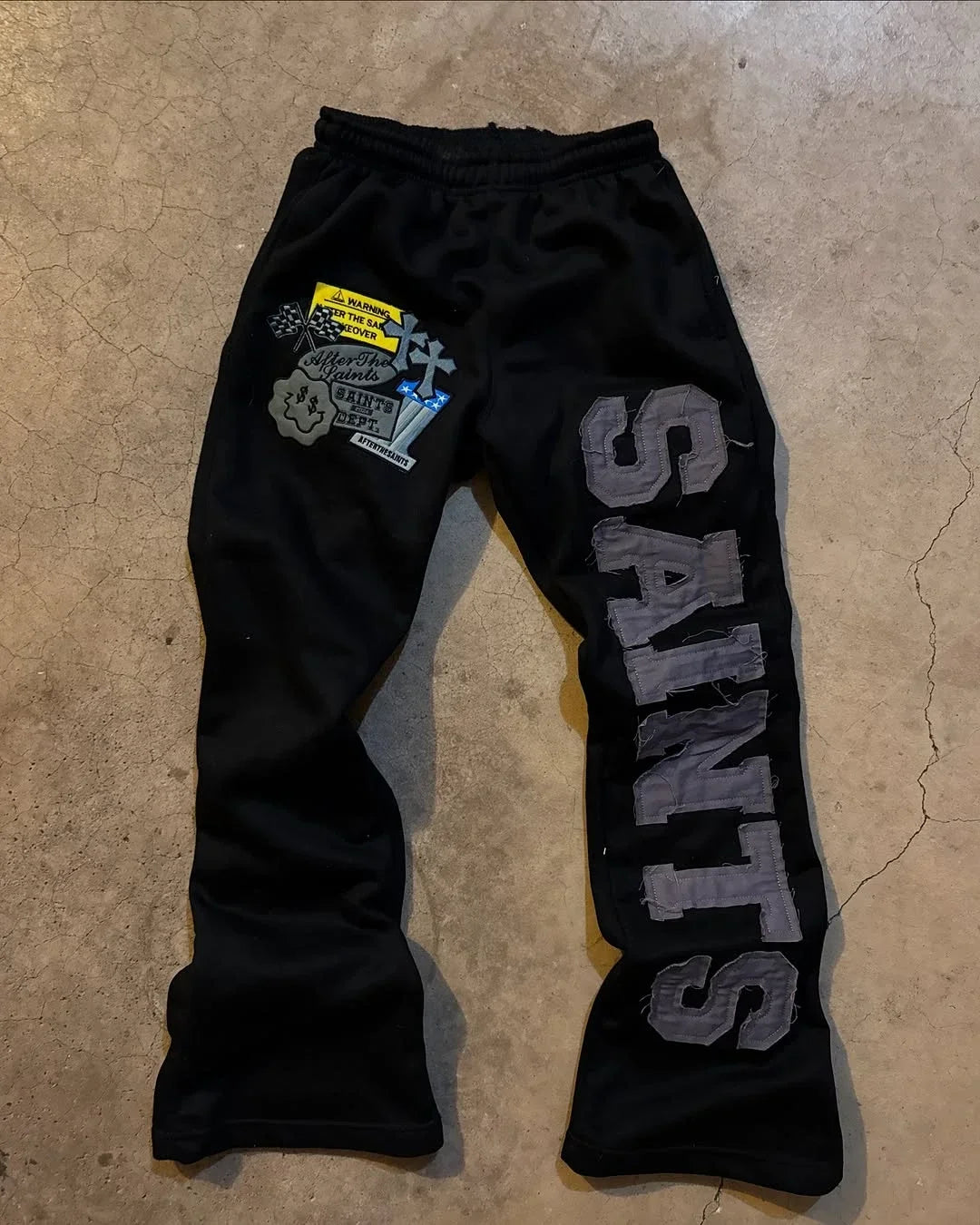 Y2K New Gothic Retro Letters Embroidered Jogging Casual Pants Men's and Women's Hip-Hop Harajuku Fashion Casual Straight Pants