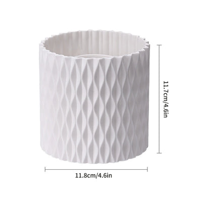 1PC Desk Stationery Storage Box Makeup Cartridge Mouth Red Storage Box Light Luxury Bucket Rotating Pen Holder