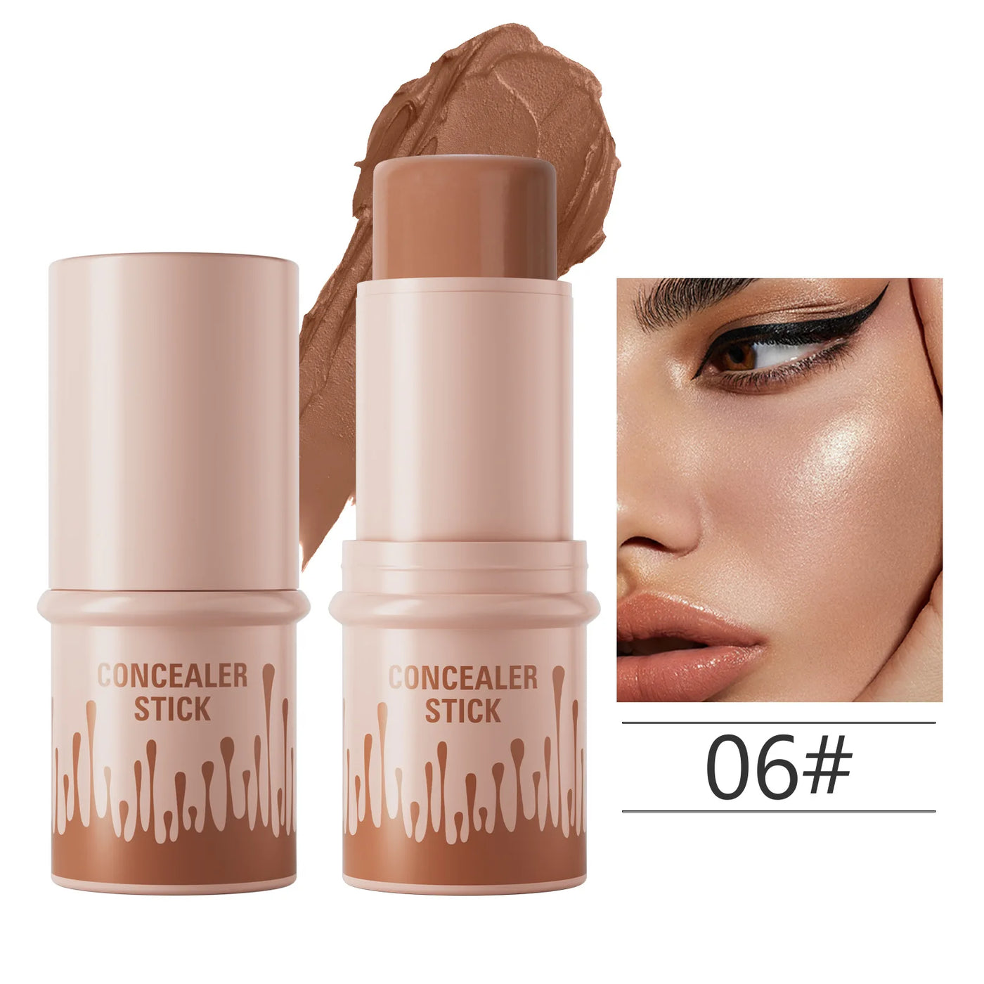 Makeup Face Brown Bronzer Contour Stick Contouring Bronzer Stick Highlighter Brightening Blusher Stick Rouge Cream Concealer Pen