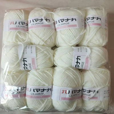Soft Milk Cotton Knitting Yarn Set Multi Color Handmade Knitting Cotton Yarn For DIY Crochet Scarf Sweater Hat Doll Craft