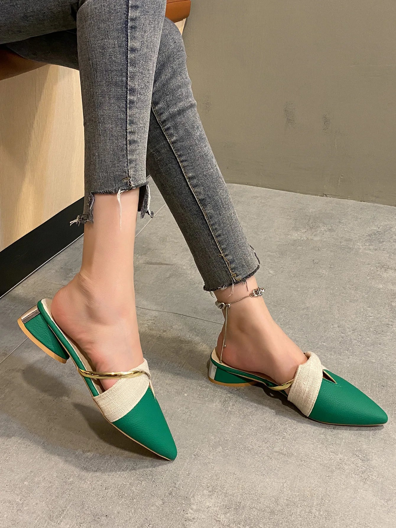 Brand Elegant Heels Summer Women's Shoes Woman Sandals Leisure Slippers Comfortable Open Toe Slip-On Slides