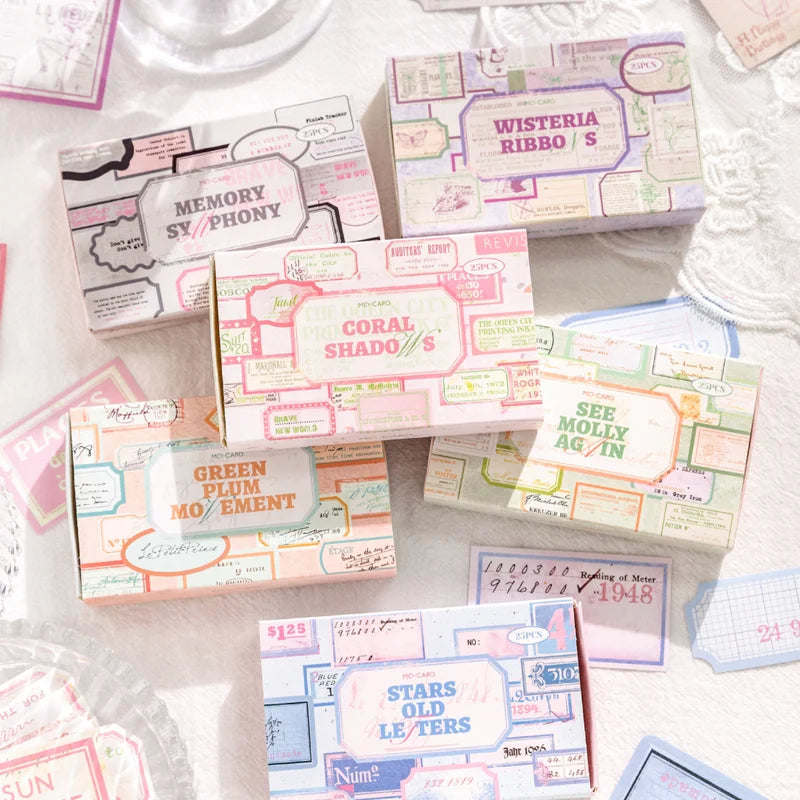 Mr Paper 75Pcs/bag Matchbox Sticky Notes Stickers Handbook Stickers Stationery Stickers DIY Phone Case Diary