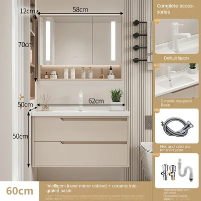 Furniture Basin Combination Bathroom Cabinet Modern Sink Washbasin Minimalist Bathroom Cabinet Washbasin Home Furniture