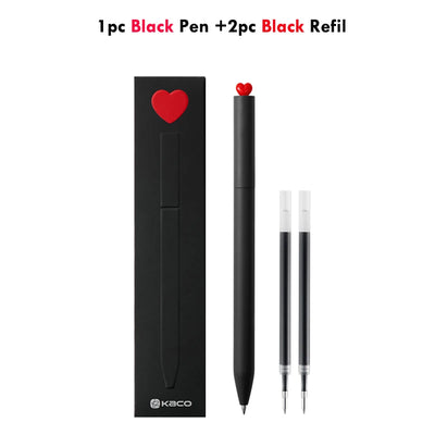 KACO Kawaii Rotate Gel Pens Stationery Caneta 문구용품 0.5MM Black Ink канцелярия Fluent Writing High Capacity for School Office ﻿