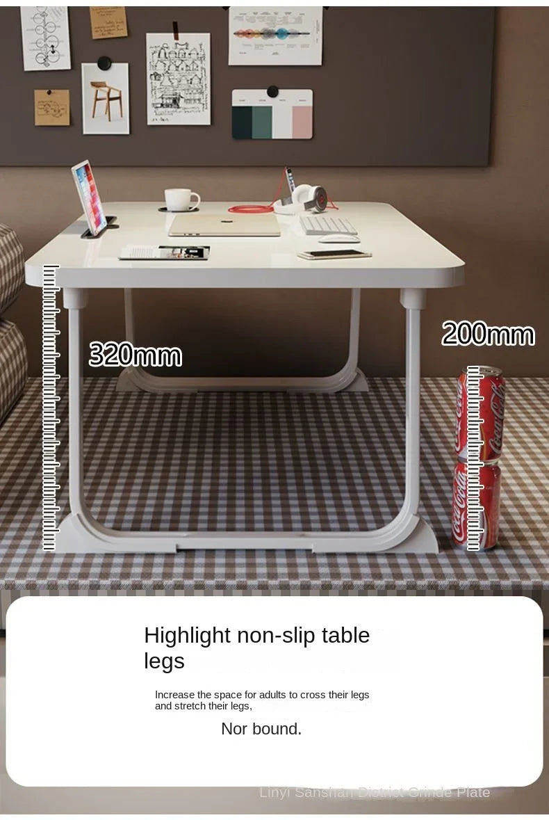 Foldable Simple U-shaped Leg Bed Table Home Dormitory Student Lazy Bed Table Extra Large Cross-border Small Table