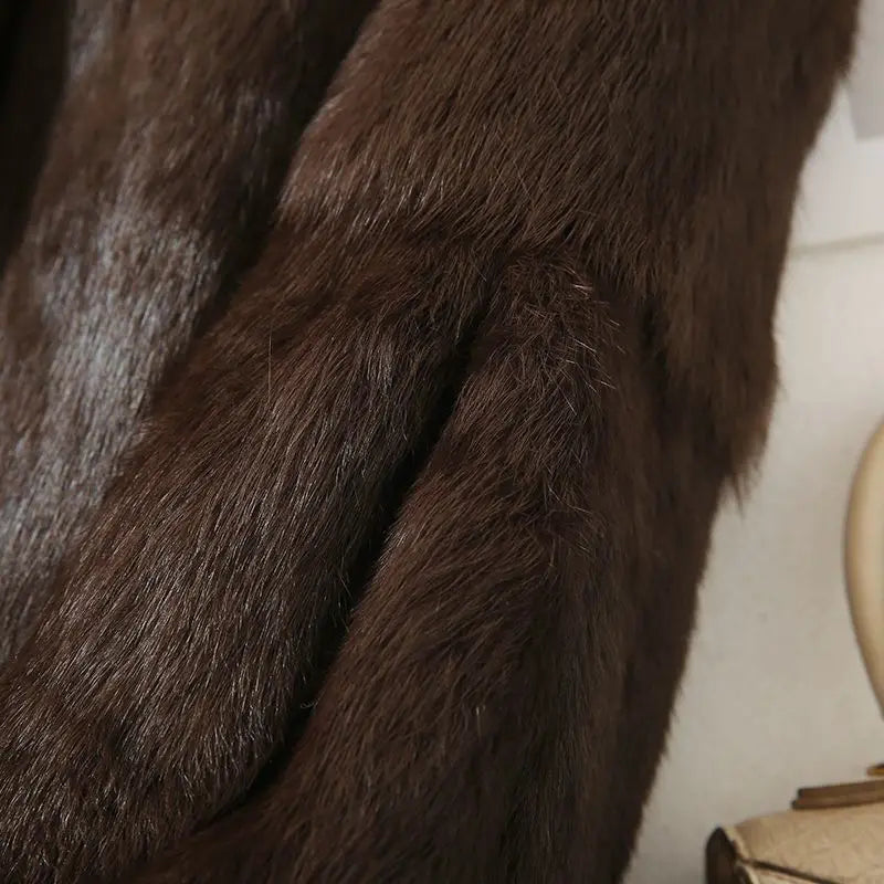 Real Rabbit Fur Coat Women Autumn Winter Short Jacket Thick Warm New Fashion Fox Fur Collar Elegant Female Warm Outerwear