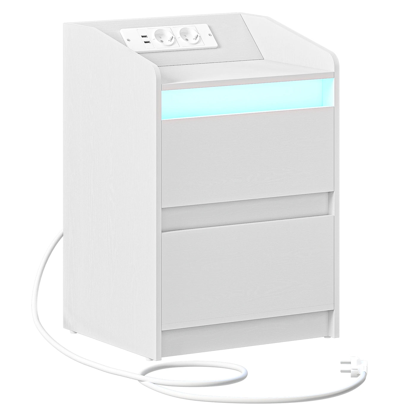 Bedside Table with 2 Drawers, Side Table, Stylish and Versatile, Ideal for Living Room and Bedroom