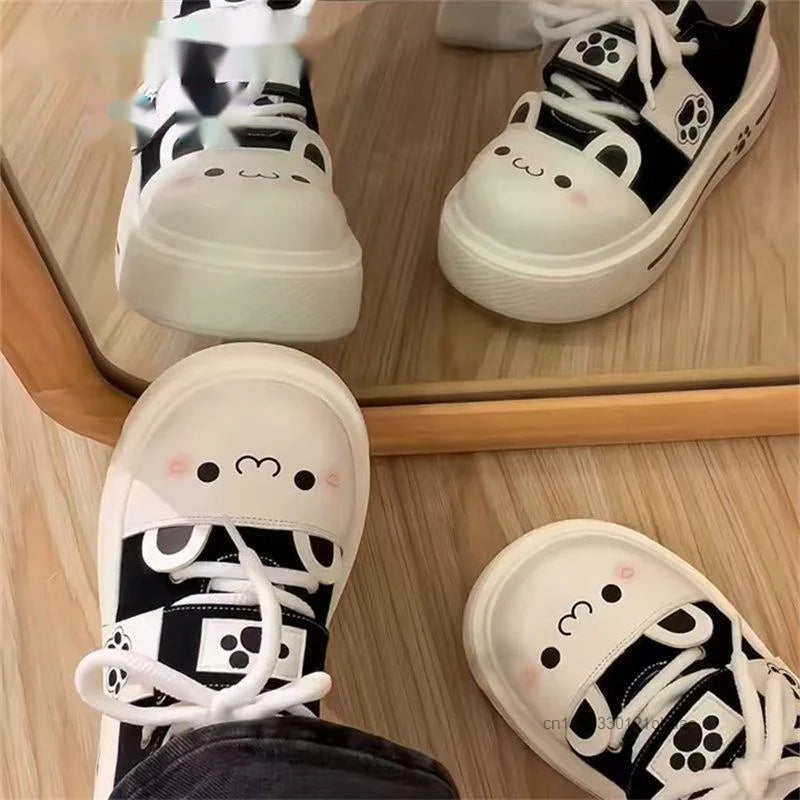Cute Cozy Otaku Style Y2k Soft Girl Board Shoes Lolita Daily Fashion Trend JK Shoes Japanese Style Harajuku Sweet Casual Shoes